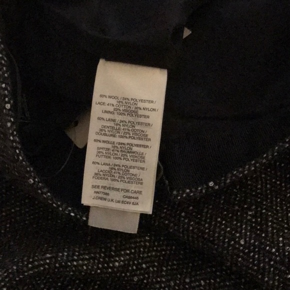 J.Crew The Perfect Party Skirt Gray Wool 00 - Picture 8 of 9